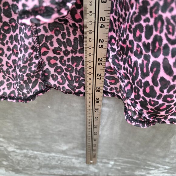 LuLaRoe Sheer Pink Cheetah Print Kimono Cardigan – Size 3 - Picture 8 of 11